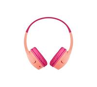 Belkin Casque audio sans fil SoundForm Mini pour enfants avec micro intégré (pour apprentissage en ligne, études, voyage, compatible avec l’iPhone, iPad, Kindle, etc., rose)