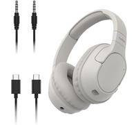 Soundform Surround Casque Bluetooth Sans Fil (Enc, Circum-Aural Avec 60H D'Autonomie, Oreillettes Douces Au Toucher, Pour Iphone, Galaxy, Ipad, Voyage, Maison Ou Bureau, Beige)[ECO5245441]