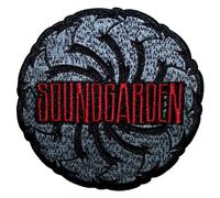 Soundgarden Logo Swirl B&W Woven Patch