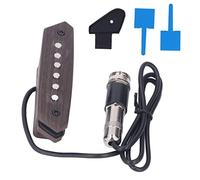 Soundhole Pickup Amplificateur de Guitare Acoustique Pièces de Rechange sans poinçon Accessoires Tons équilibrés à Faible Bruit Métal Durable Installation Facile pour Les Joueurs