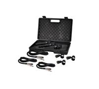 SOUNDLAB G148KA Kit de microphone vocal professionnel filaire dynamique Soundlab avec 3 microphones et étui de transport