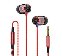 SoundMAGIC E10 Écouteurs intra auriculaires smartphone écouteurs haute fidélité Oreillettes haute qualité Casques Réduction de Bruit - Rouge