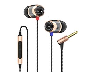 SoundMAGIC E10C Écouteurs intra auriculaires smartphone écouteurs haute fidélité Oreillettes Réduction de Bruit avec micro et télécommande pour audiophiles - Or