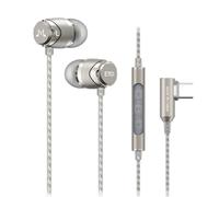 SoundMAGIC E11D Écouteurs USB-C, Micro, DAC Hi-Res, Son Hi-FI, Argent Foncé