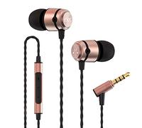 SoundMAGIC E50C Écouteurs filaires Intra-Auriculaires, avec Microphone, Hi-FI, Bonne Isolation phonique, idéal pour contrôle sonore, Port Confortable, Noir et doré