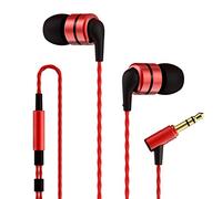 SoundMAGIC E80 Écouteurs Filaires Intra Auriculaires sans Microphone HiFi Stéréo Casques Isolation Phonique Confortable Basses Puissantes pour Audiophile Noir Rouge