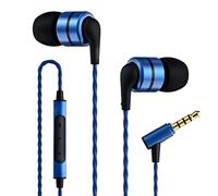 SoundMAGIC E80C Écouteurs Filaires avec Microphone HiFi Stéréo Écouteur Audiophiles Isolation Phonique Casque Intra Auriculaires Confortable Basses Puissantes Bleu