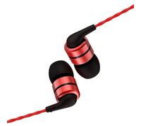 SoundMAGIC E80C Écouteurs Filaires avec Microphone HiFi Stéréo Écouteur Audiophiles Isolation Phonique Casque Intra Auriculaires Confortable Basses Puissantes Noir Rouge