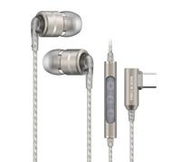 SoundMAGIC E80D Écouteurs USB-C, Micro, DAC Hi-Res, HiFi, Argent Foncé