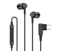 SoundMAGIC ES30D Écouteurs Numériques USB Type C avec Microphone Hi-FI Stéréo Casque Intra Auriculaires Filaires avec Basses Puissantes Isolation du Bruit Compatibilité avec Appareils Android Noir