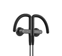 SoundMAGIC ST80 Écouteurs Sport Bluetooth, Mic, Crochets, Détachable, Noir | Double mode fil/sans fil, son équilibré, armature ajustable, confort stable, appels clairs, câble sans nœud, résist sueur