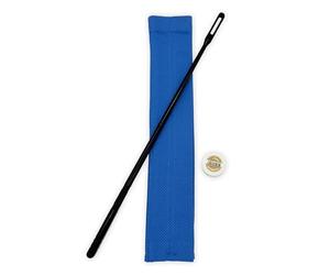 Soundman Kit de nettoyage pour flûte traversière, chiffon de nettoyage (bleu) + tige de nettoyage + La Tromba Slide & Cork Grease (3 g) - Nettoyage efficace et sans rayures + Méthode "Flute Basics"