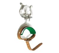 Soundman® Lyre pour Flûte Traversière, en Laiton Nicklé, Rembourrée, Porte-Partitions