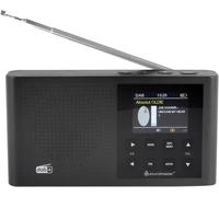 soundmaster DAB165SW Radio de Poche Dab+, FM Rechargeable Noir