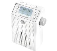 soundmaster DAB60WE Radio Prise de Courant Dab+, FM Bluetooth, Dab+, FM, USB Fonction Mains Libres, avec Microphone, protégé Contre Les Projections deau,