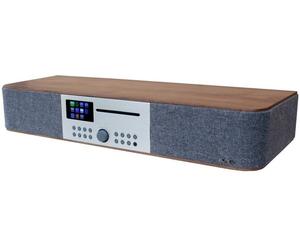 soundmaster EliteLine Chaîne stéréo WiFi, USB, FM, DAB+, CD, Bluetooth, DAB, DLNA, AUX, radio internet, LAN, MP3, compatible DLNA, avec télécommande,