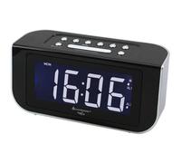 Soundmaster FUR4005 Radio portable Horloge Numérique Noir et Argent