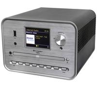 soundmaster ICD1050SW Lecteur CD argent radio Internet, DAB+, WiFi, USB, avec enceintes