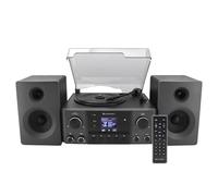 soundmaster Chaîne stéréo DAB+, FM, USB, MP3, Bluetooth, AUX, CD, fonction réveil