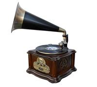 Soundmaster NR917 Tourne-Disque Externe, Cassette, Disque Vinyle, FM, SD (Noir, Bronze, Marron, 33,45,78 TR/Min, Noir, Bronze, Marron)