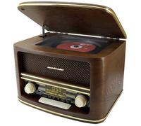 soundmaster NR961 Radio de table DAB+, FM AUX, USB, CD, Bluetooth avec télécommande marron