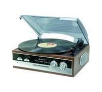 Soundmaster pl186h mini-chaîne stéréo vintage + radio - marron G