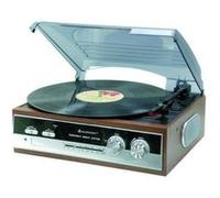 Soundmaster pl186h mini-chaîne stéréo vintage + radio - marron G