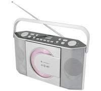 Soundmaster RCD1755SI Système stéréo portable Analogique UKW Argent Lecture de MP3