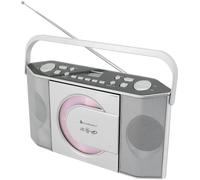 Soundmaster RCD1755SI Système stéréo portable Analogique UKW Argent Lecture de MP3