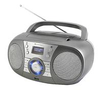 Soundmaster Radio-lecteur CD SCD1800TI – DAB+, FM, Bluetooth, AUX, USB – Gris