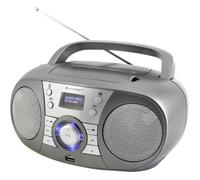 Soundmaster Radio-lecteur CD SCD1800TI – DAB+, FM, Bluetooth, AUX, USB – Gris