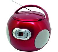 Soundmaster SCD2120RO - Boombox Radio CD, Couleur Rouge
