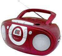 soundmaster SCD5100RO Radio-lecteur CD FM CD, AUX, Cassette, FM rouge foncé