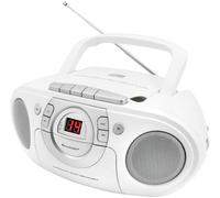 soundmaster SCD5100WE Radio-Lecteur CD FM CD, AUX, Cassette, FM Blanc
