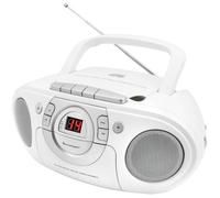Soundmaster Radio-lecteur CD SCD5100WE, FM, AUX, cassette, blanc