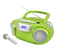Soundmaster SCD5800GR Analogique 3 W FM, PLL Vert, Argent Lecture de MP3