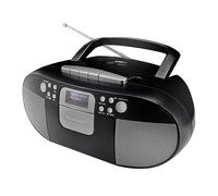 soundmaster SCD7800SW Radiocassette DAB+, FM AUX, CD, Cassette, USB fonction réveil noir