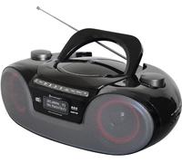 Soundmaster SCD8300SW Radio numérique portable Lecteur CD Fonction livre audio Bluetooth DAB+ Radio FM Port USB/SD Prise casque Réveil Boombox