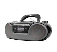 Soundmaster SCD8300SW Radio numérique portable Lecteur CD Fonction livre audio Bluetooth DAB+ Radio FM Port USB/SD Prise casque Réveil Boombox