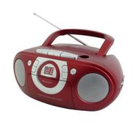 Soundmaster Radio-lecteur CD SCD5100RO – FM, AUX, Cassette – Rouge foncé