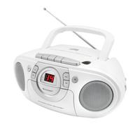 Soundmaster Radio-lecteur CD SCD5100WE, FM, AUX, cassette, blanc