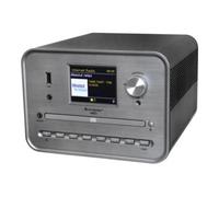 Soundmaster Lecteur CD argent – radio Internet, DAB+, WiFi, USB, avec enceintes