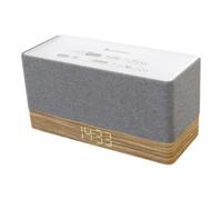 Soundmaster Radio-réveil UR630WE – FM, Bluetooth, AUX, fonction réveil – Gris/Marron