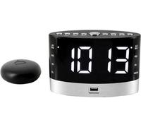 Soundmaster UR580SW Radio-réveil FM pour malentendants avec coussin vibrant
