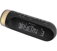soundmaster UR6600SW Radio-réveil DAB+, FM USB fonction de charge de la batterie, lumière d'ambiance, fonction réveil noir