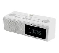 Soundmaster UR8350WE Radio portable Horloge Numérique Blanc