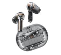 SoundPEATS Capsule3 Pro | Ecouteurs sans Fil avec Hi-Res et LDAC, Écouteurs Bluetooth 5.3 43dB Hybrides à Annulation Active du Bruit avec 6 Micros, 52 Heures, Mode Transparence Noir Transparent