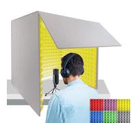 Soundproof Cover Foldable Portable Recording Booth for Microphone, Decreasing Noise, Isolation Shield, Vocal Absorbing - Easy Assembly for Studio Sound Singing