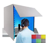 Soundproof Cover Foldable Portable Recording Booth for Microphone, Decreasing Noise, Isolation Shield, Vocal Absorbing - Easy Assembly for Studio Sound Singing