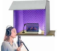 Soundproof Vocal Booth, Portable Noise Isolation Cover for Home Studio Recording and Bedroom Use